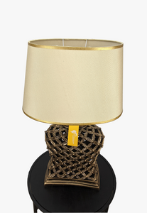 Exquiste Antique Gold Mesh Themed Table Lamp-AM001