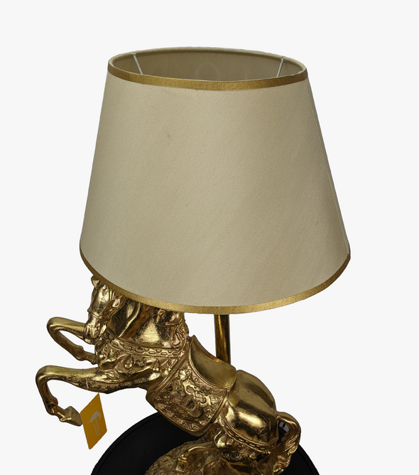 Prancing Horse Model Shiny Gold Lamp-AM0086