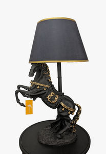 Prancing Horse Model Black & Gold Lamp-AM0085