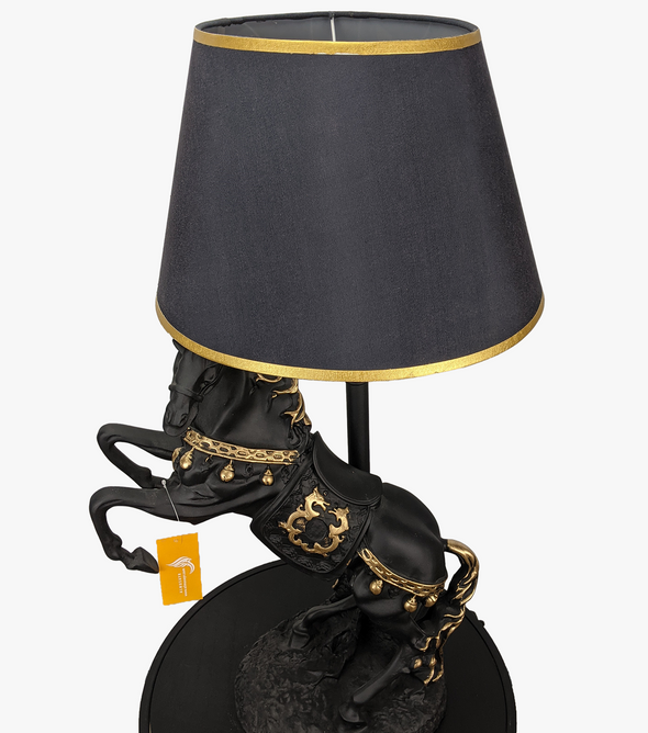 Prancing Horse Model Black & Gold Lamp-AM0085