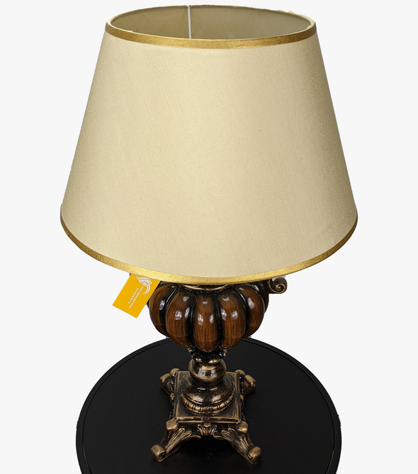 Fibre Brown & Black Decorative Lamp-AM0072