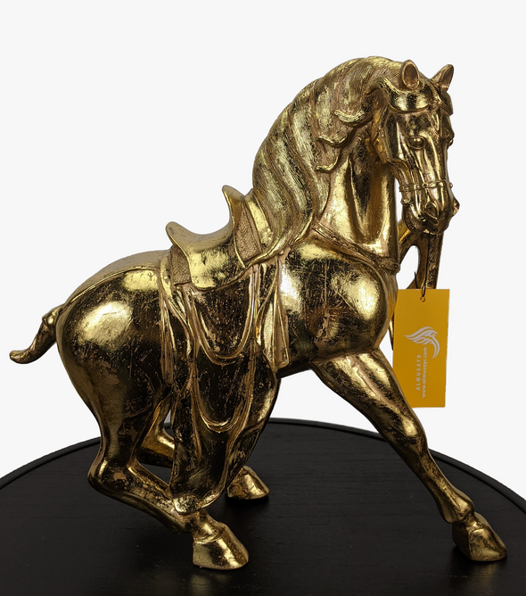 Decorative Golden Horse Sculpture-AM0079