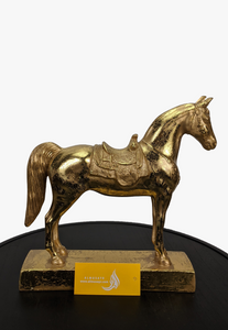 Gold Standing Horse Statue For Living Room Decor-AM0078