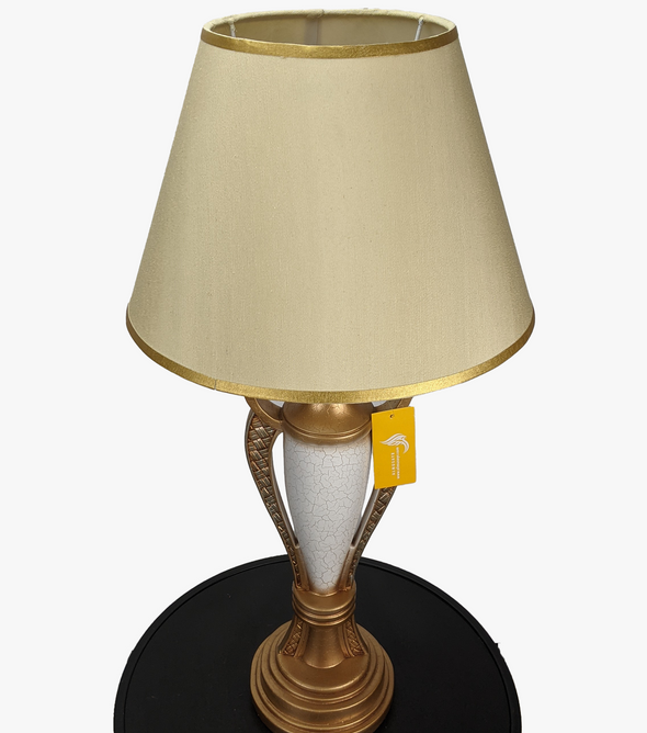 White & Gold Royal Table Lamp Base-AM0056