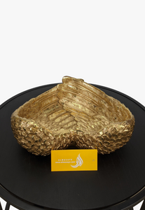 Golden Heart-Shape Dish Décor-AM0037