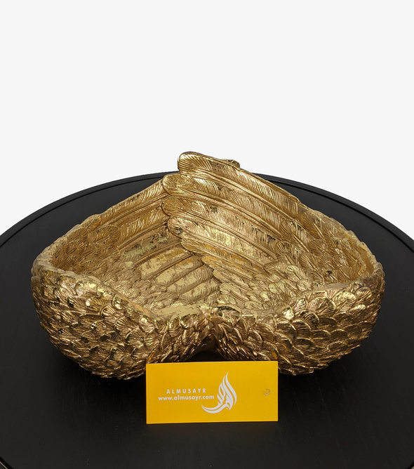 Golden Heart-Shape Dish Décor-AM0037