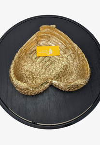 Golden Heart-Shape Dish Décor-AM0037