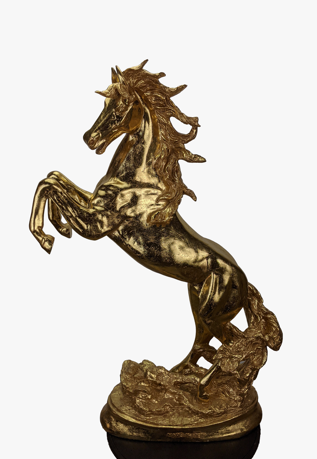 Charming Gold Horse Prancing Table Décor-AM089