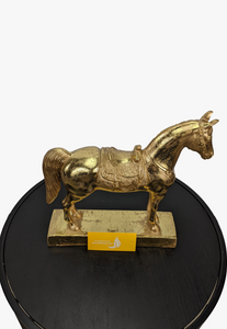 Gold Standing Horse Statue For Living Room Decor-AM0078