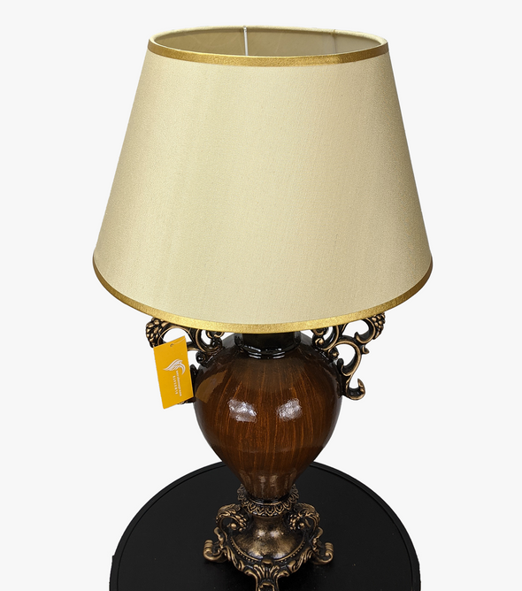 Luxury Brown & Black Baroque Lamp-AM0074