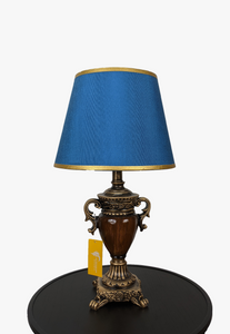 Exquisite Wooden Brown & Gold Lamp Stand-AM0039