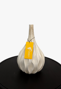 Stunning Onion-Shaped Elegant White Vase For Table Decor-AM0047