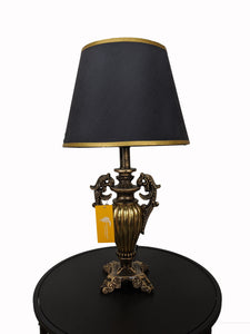 Double Curved Metallic Dull Gold  Lamp-AM0099