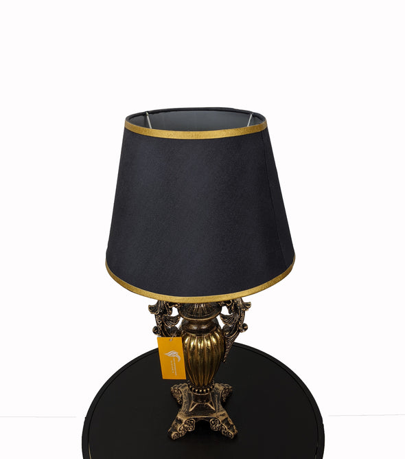 Double Curved Metallic Dull Gold  Lamp-AM0099