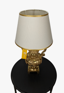 Antique Curved Table Lamp Metallic Gold-AM0043