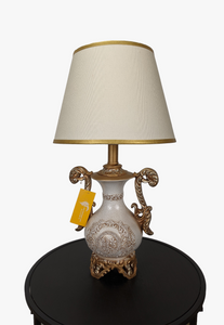 Antique White & Gold Table Lamp-AM0066