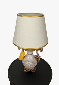 Antique White & Gold Table Lamp-AM0066