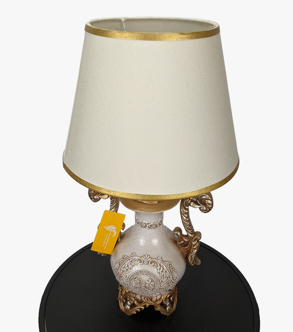 Antique White & Gold Table Lamp-AM0066