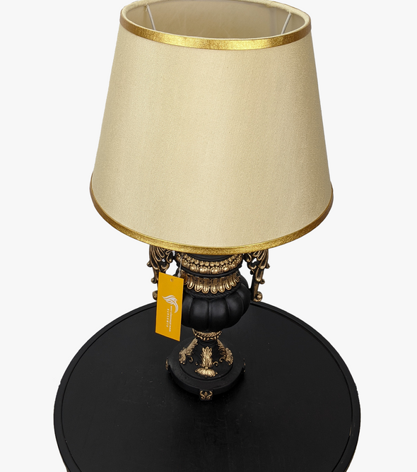 Antique Black & Gold Venetian Lamp Stand-AM0028